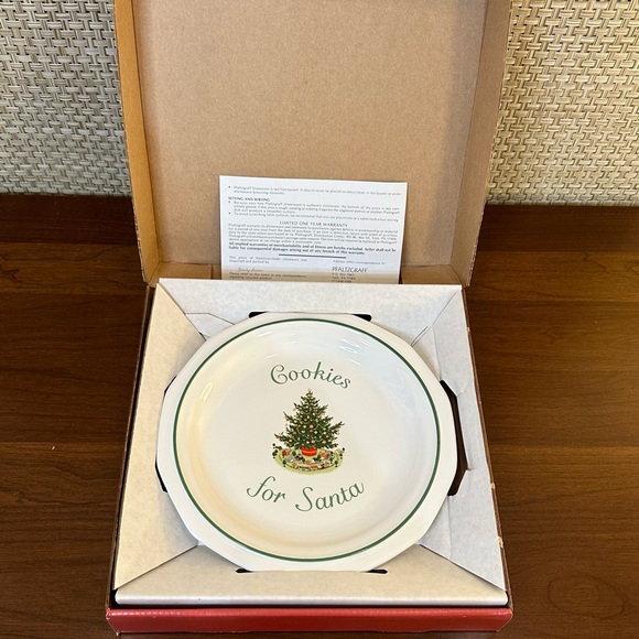 🎄🌟HP🌟VTG 1981-2006 Cookies For Santa Plate Christmas Heritage by Pfaltzgraff - Picture 6 of 9